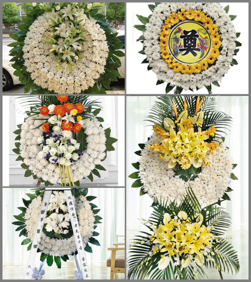 湖南湘潭湘乡市虞塘镇梅下村花圈速递